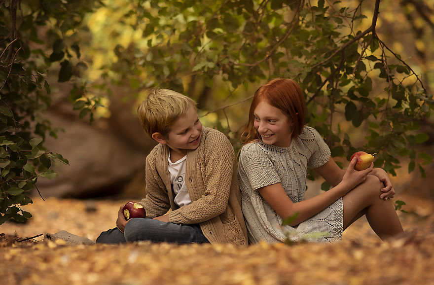 I Decided To Take Pictures Of Children With Fruits To Connect Them With Nature