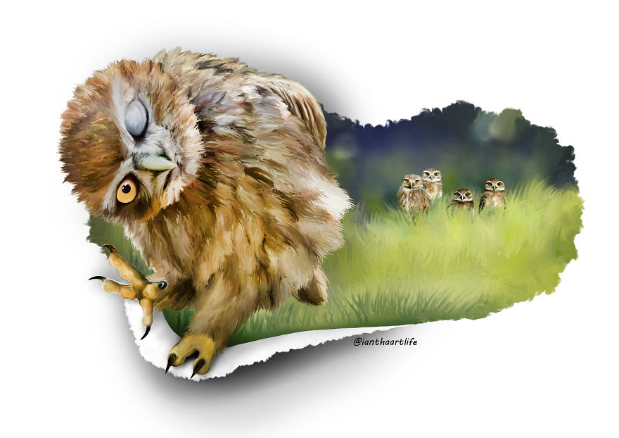 9 Illustrations Of Animals With Funny Expressions