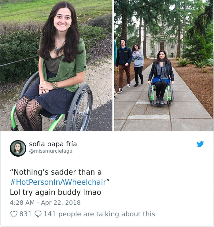Hot Person On A Wheelchair