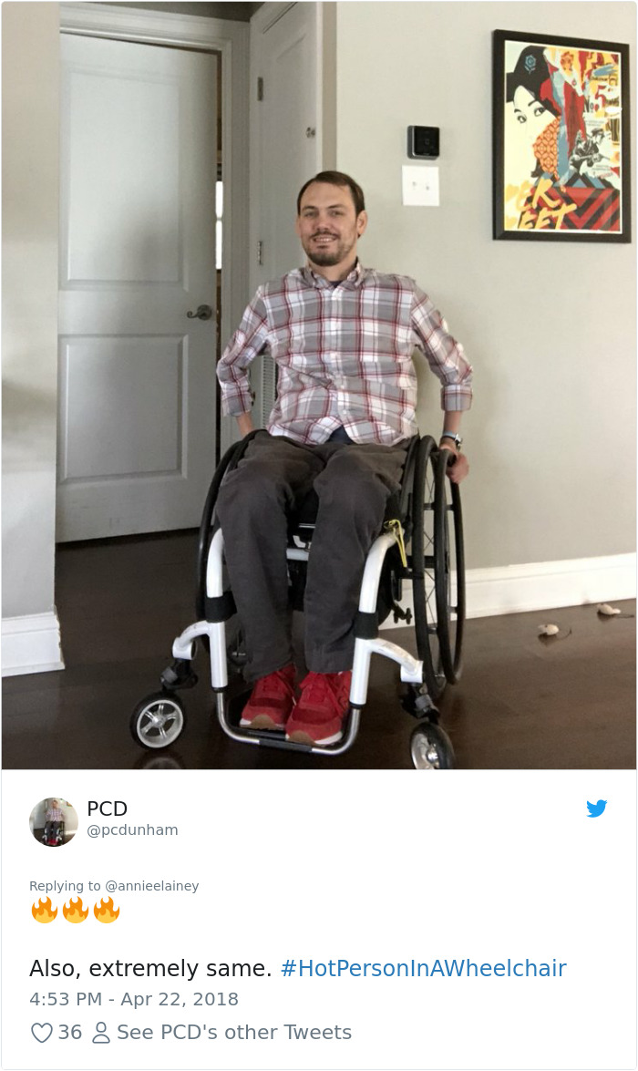 Hot Person On A Wheelchair