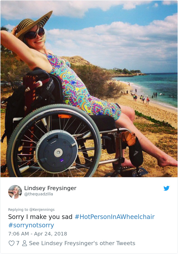 Hot Person On A Wheelchair