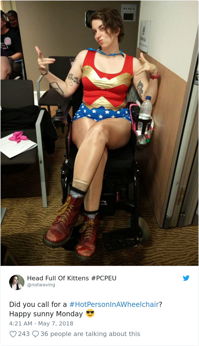 Hot Person On A Wheelchair