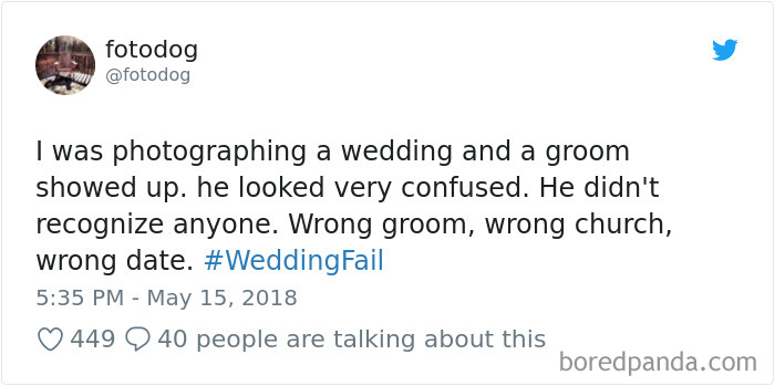 Wedding Fail Tweets