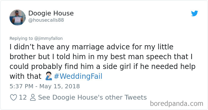 Wedding Fail Tweets