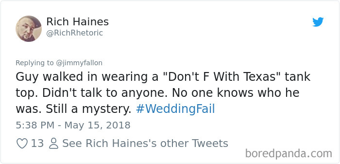 Wedding Fail Tweets