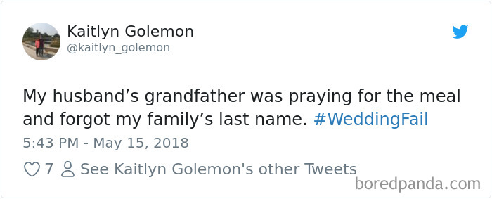 Wedding Fail Tweets