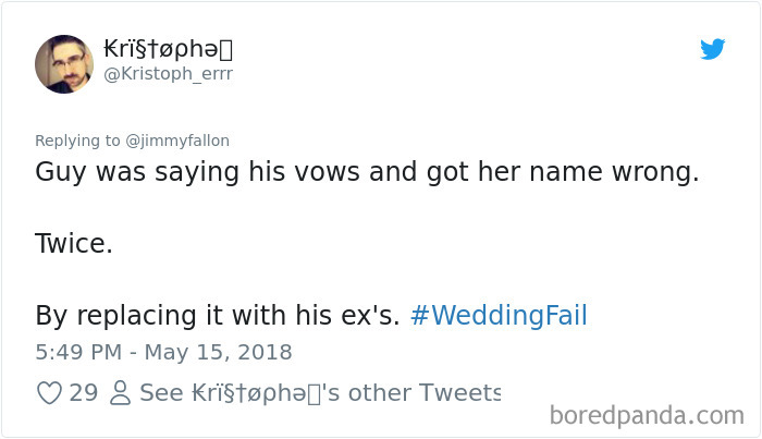 Wedding Fail Tweets