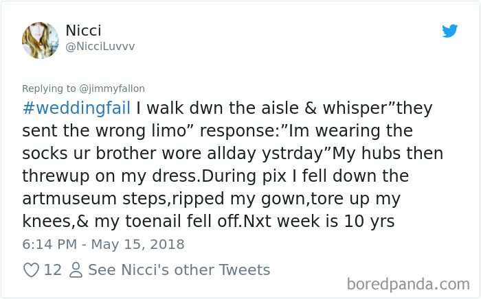 Wedding Fail Tweets