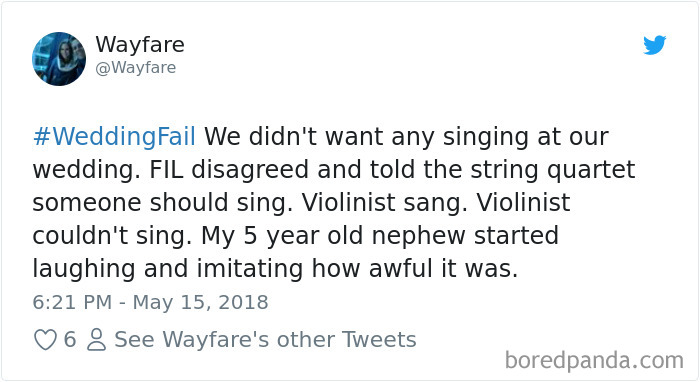 Wedding Fail Tweets
