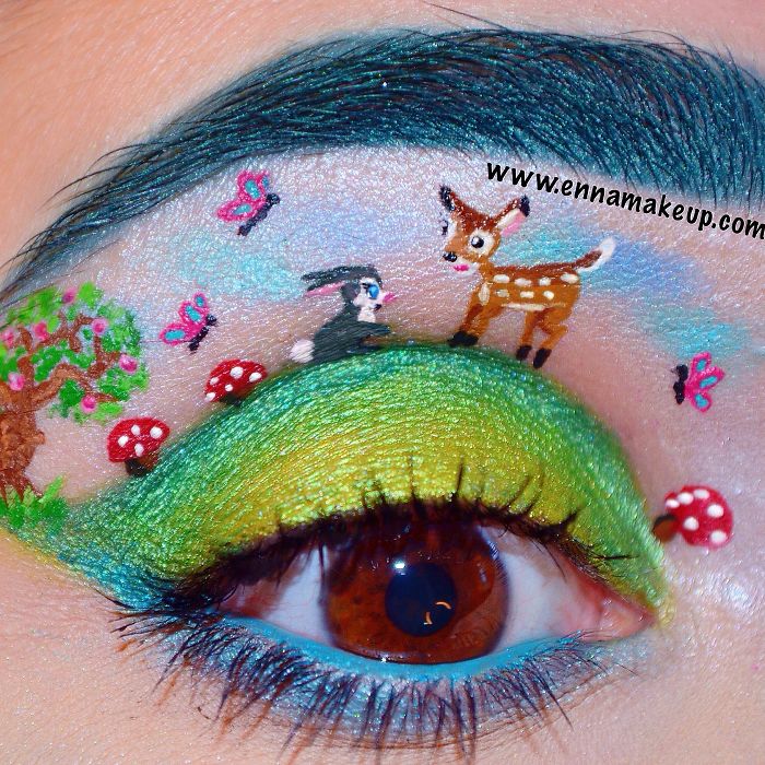 Disabled Girl Paints Herself