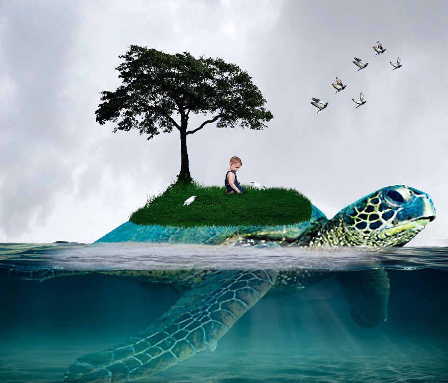 I Send My Two Year Old On Adventures Through Photoshop