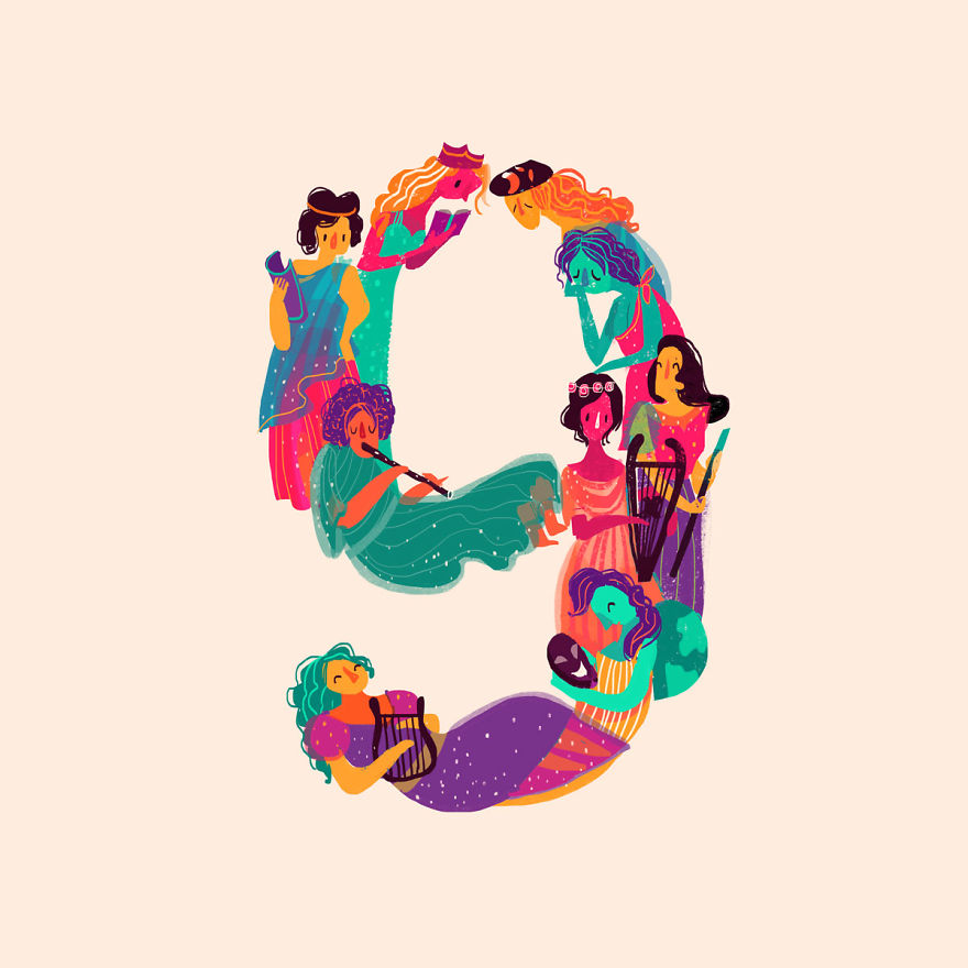 I Illustrated Over 70 Female Characters From Litearture For #36daysoftype This Year I Illustrated Over 70 Female Characters From Litearture For #36daysoftype This Year