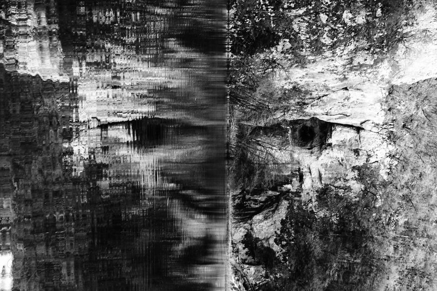 Plitvice Lakes In Black And White Plitvice Lakes In Black And White