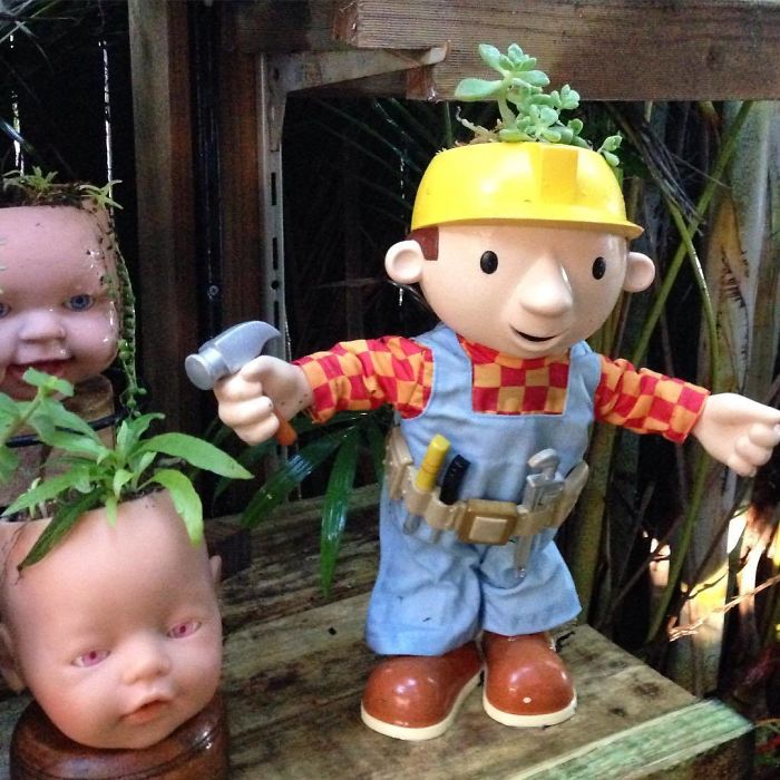 Creepy-Baby-Doll-Head-Planters
