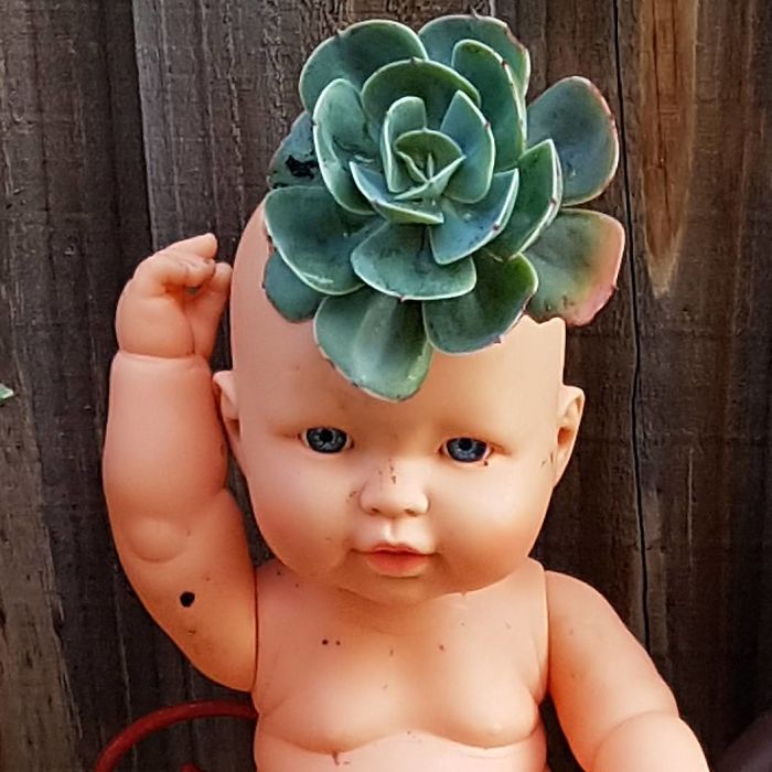 Creepy-Baby-Doll-Head-Planters