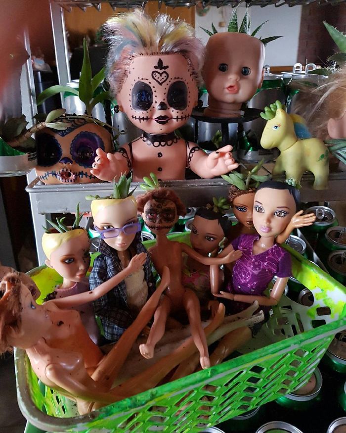 Creepy-Baby-Doll-Head-Planters