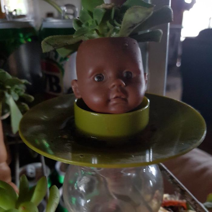 Creepy-Baby-Doll-Head-Planters