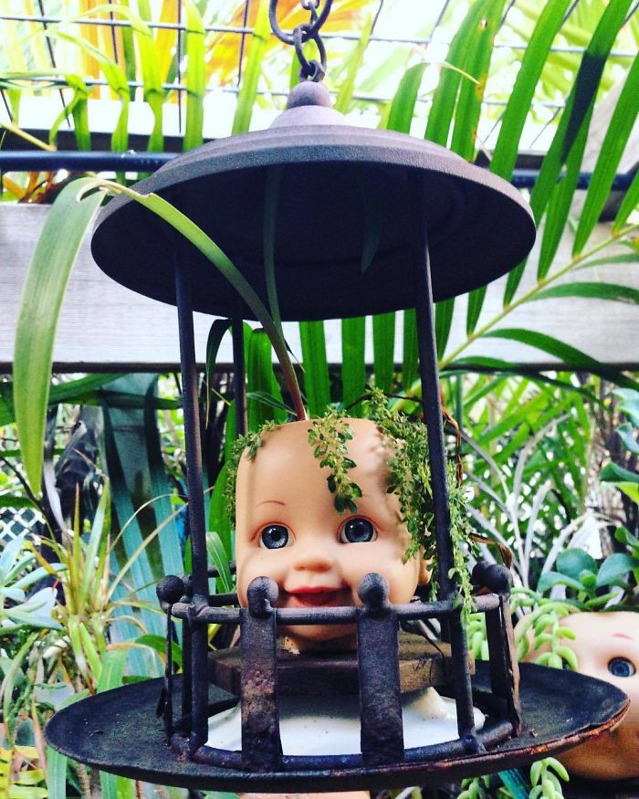 Creepy-Baby-Doll-Head-Planters