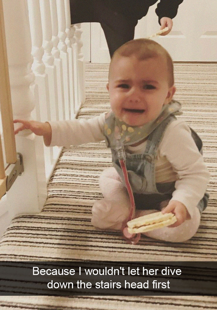 Because I Wouldn't Let Her Dive Down The Stairs Head First