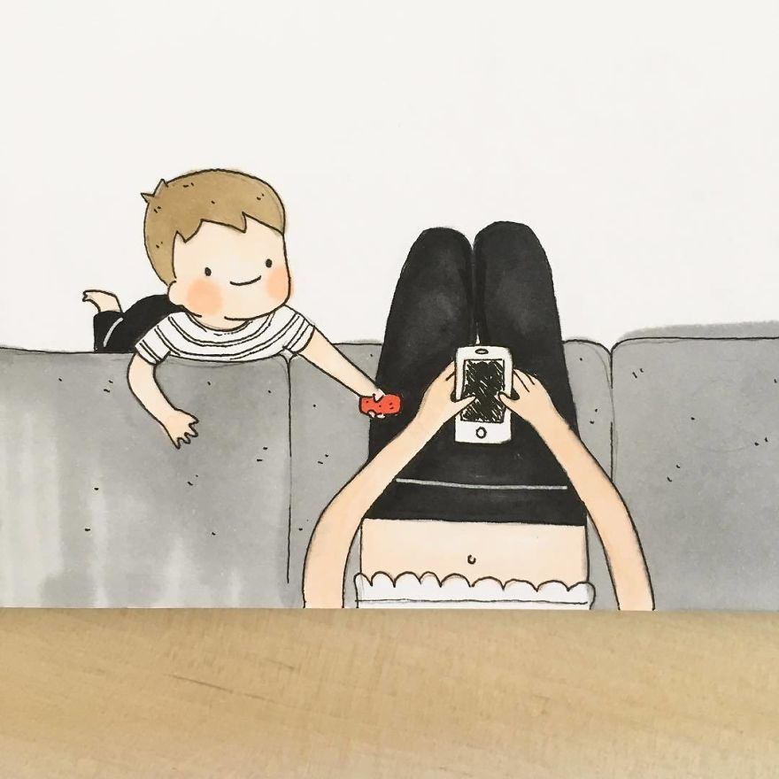 James Is My Constant Reminder To Stay Present. I Have A Bad Habit Of Getting Caught Up On My Phone, Wasting My Time Instead Of Doing Something Fulfilling. When I'm In My Haze, He Comes Up To Me With A Toy, Eagerly Calling Me To Play With Him