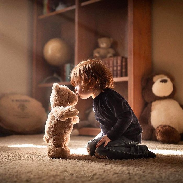 I’ve Been Taking Photos Of My Kids With Their Brother Bear For Years