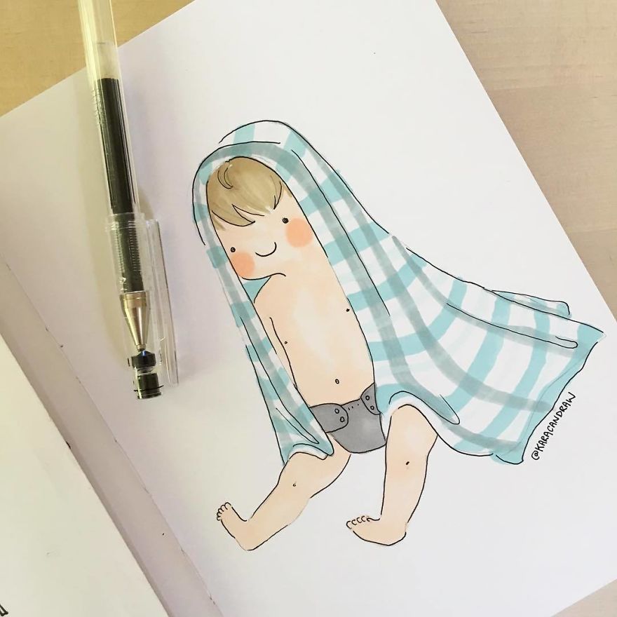 Snuggled Up In His Favourite Blankie