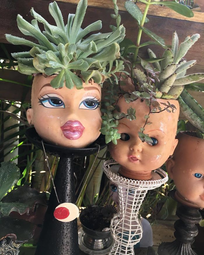 Creepy-Baby-Doll-Head-Planters