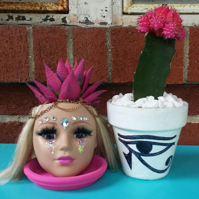 Creepy-Baby-Doll-Head-Planters
