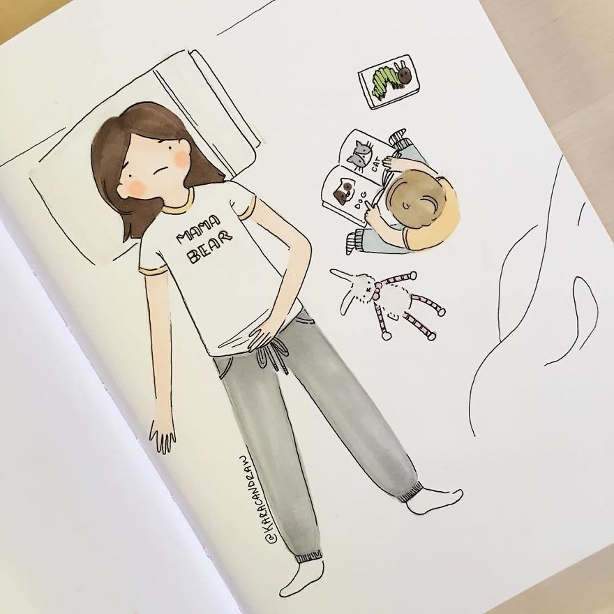 Ever Have One Of Those Days That Just Suck For No Particular Reason? I Like To Draw The Cute And Sweet Moments Of Motherhood, But It Is Definitely Not Always Like That. Some Days Are Really Hard And You Find Yourself Breaking Down On The Living Room Floor After You Finally Get Baby To Go Down To Sleep