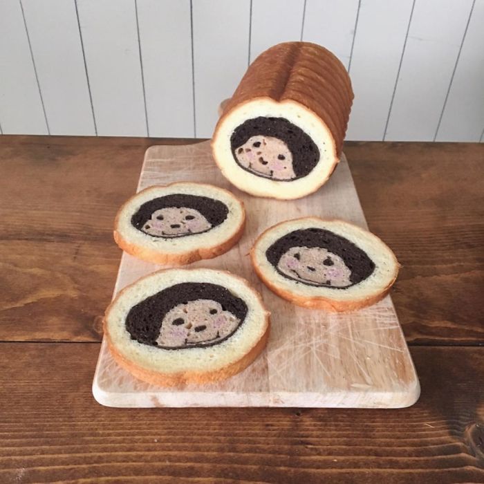 Baker "Hides" Designs On Their Breads Making Breakfast Become More Fun