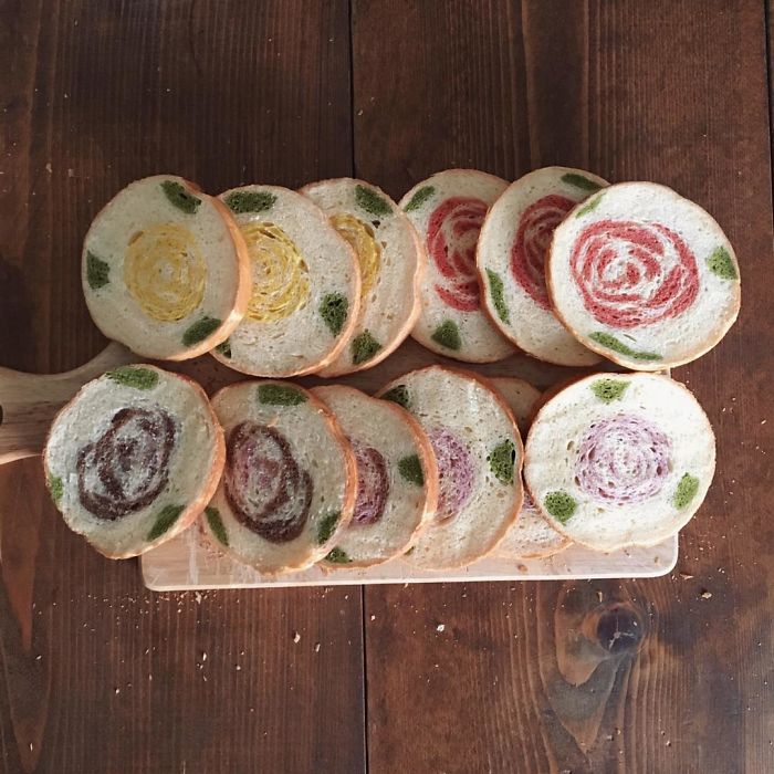 Flower Design Bread Loaf