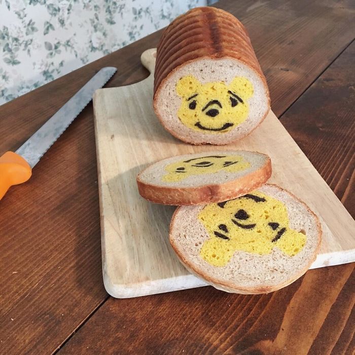 Baker "Hides" Designs On Their Breads Making Breakfast Become More Fun