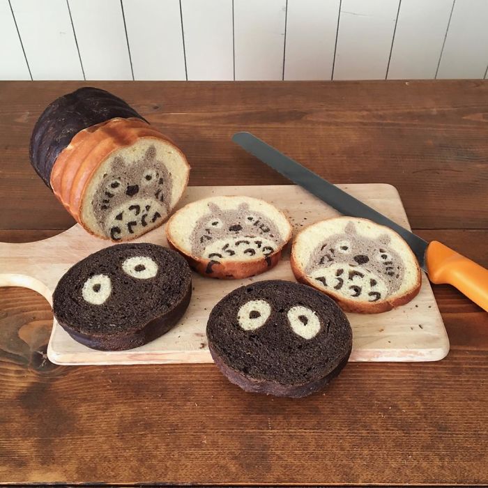 Totoro And Soot Sprites Bread Loaf