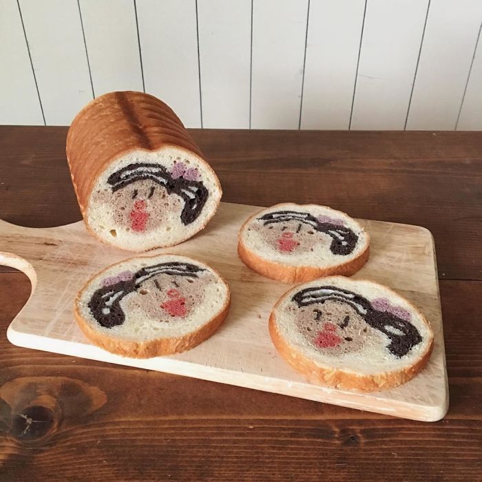 Baker "Hides" Designs On Their Breads Making Breakfast Become More Fun
