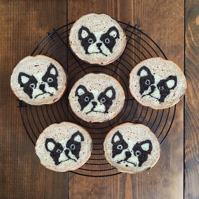 Boston Terrier Bread Loaf