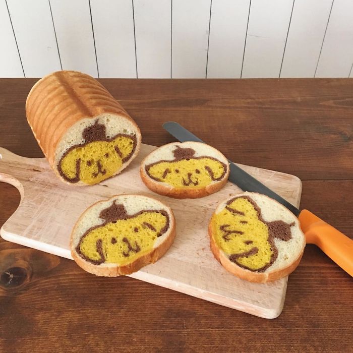 Baker "Hides" Designs On Their Breads Making Breakfast Become More Fun