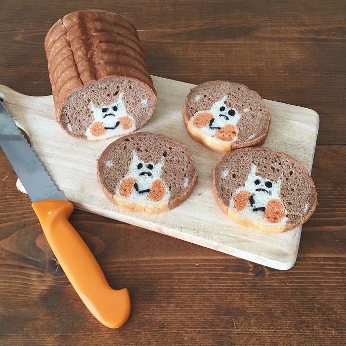 Baker "Hides" Designs On Their Breads Making Breakfast Become More Fun