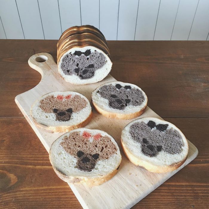 Baker "Hides" Designs On Their Breads Making Breakfast Become More Fun