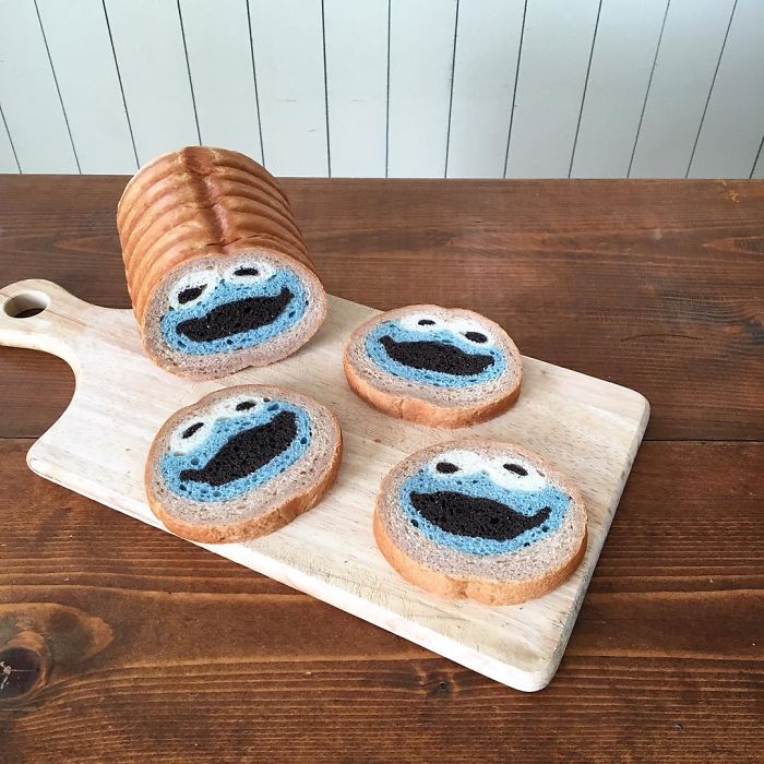 Cookie Monster Bread Loaf
