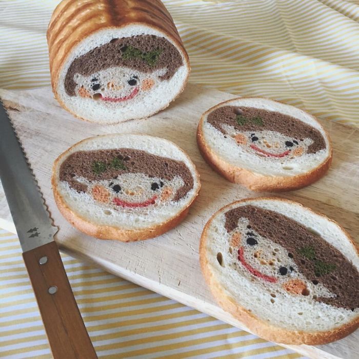 Baker "Hides" Designs On Their Breads Making Breakfast Become More Fun