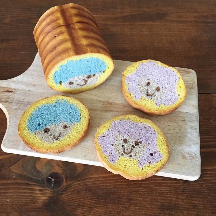 Baker "Hides" Designs On Their Breads Making Breakfast Become More Fun