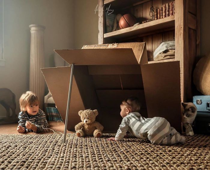 I’ve Been Taking Photos Of My Kids With Their Brother Bear For Years