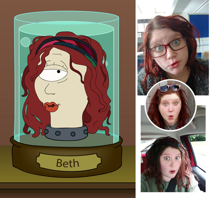 I Draw Portraits Of Random People In The Style Of Futurama I Draw Portraits Of Random People In The Style Of Futurama