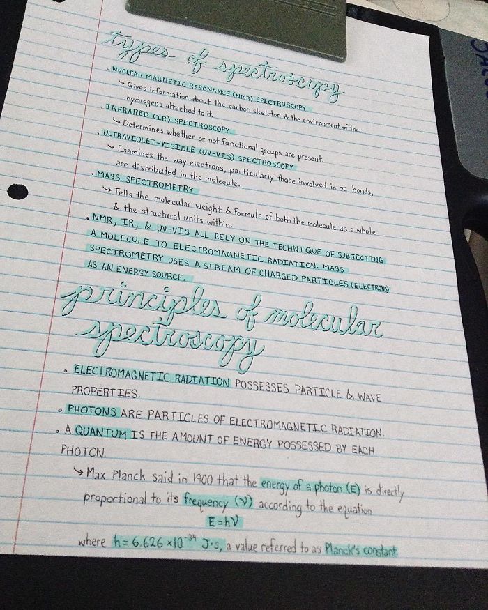 A Few Notes On Spectroscopy From Last Month