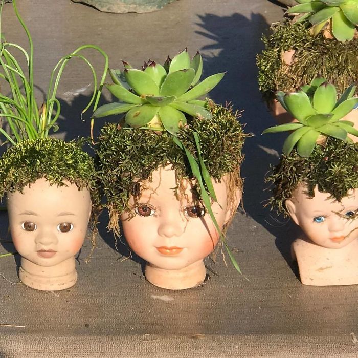 Creepy-Baby-Doll-Head-Planters
