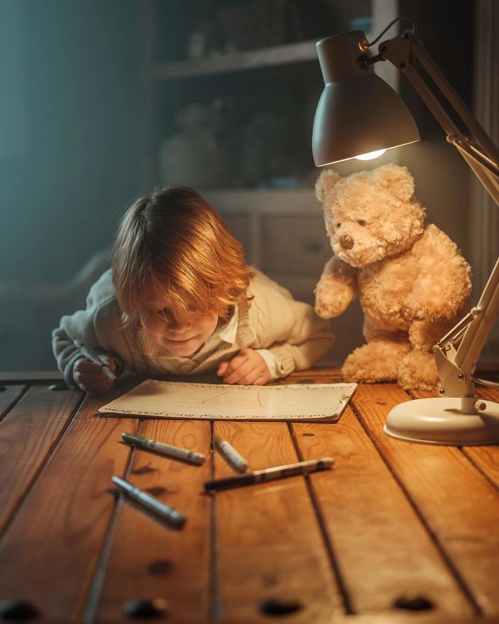 I’ve Been Taking Photos Of My Kids With Their Brother Bear For Years