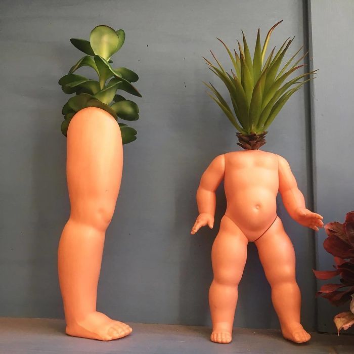 Creepy-Baby-Doll-Head-Planters