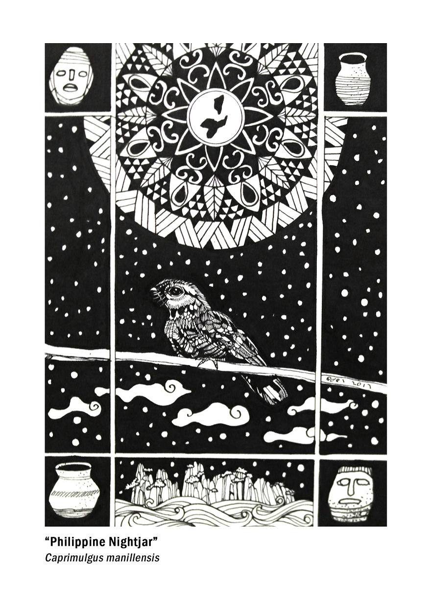 I Use Mandala Inspired Artworks To Promote Birds In The Philippines