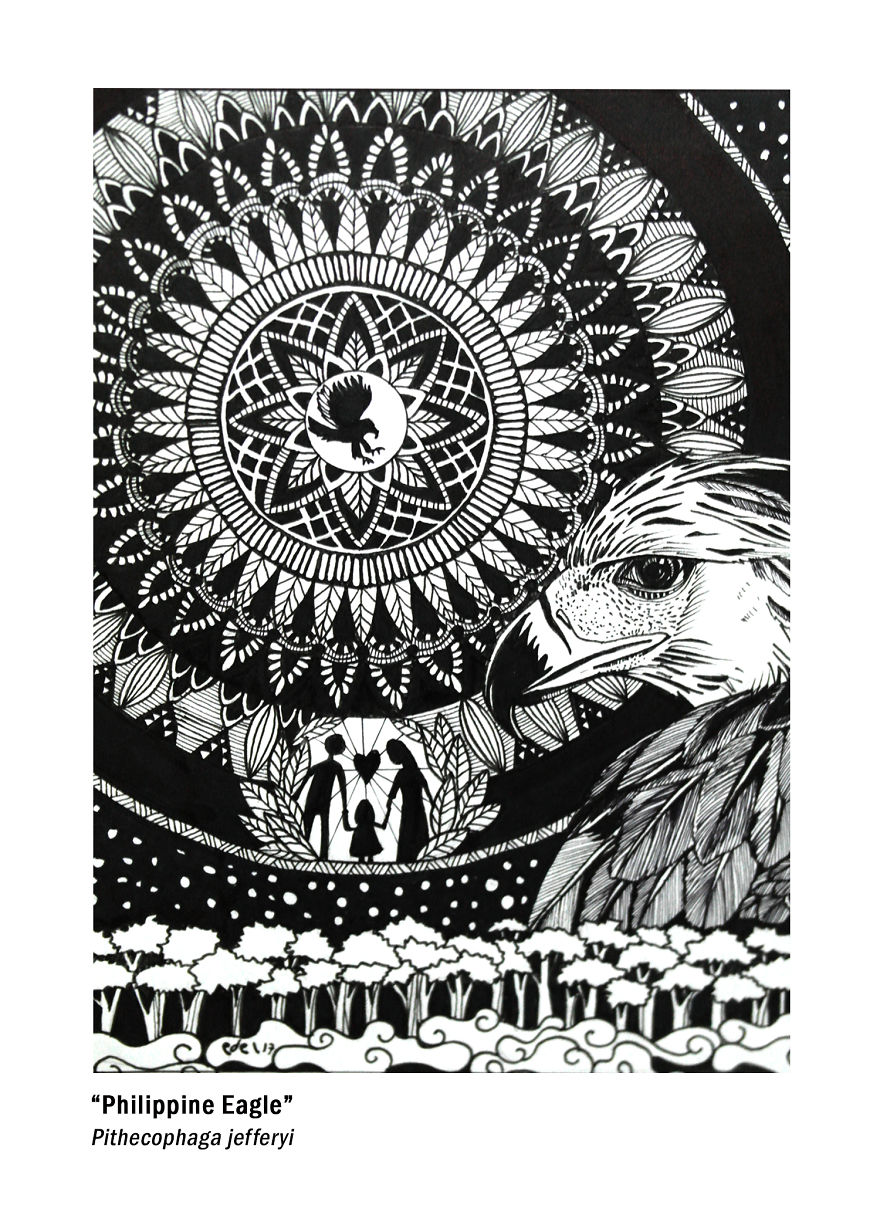 I Use Mandala Inspired Artworks To Promote Birds In The Philippines