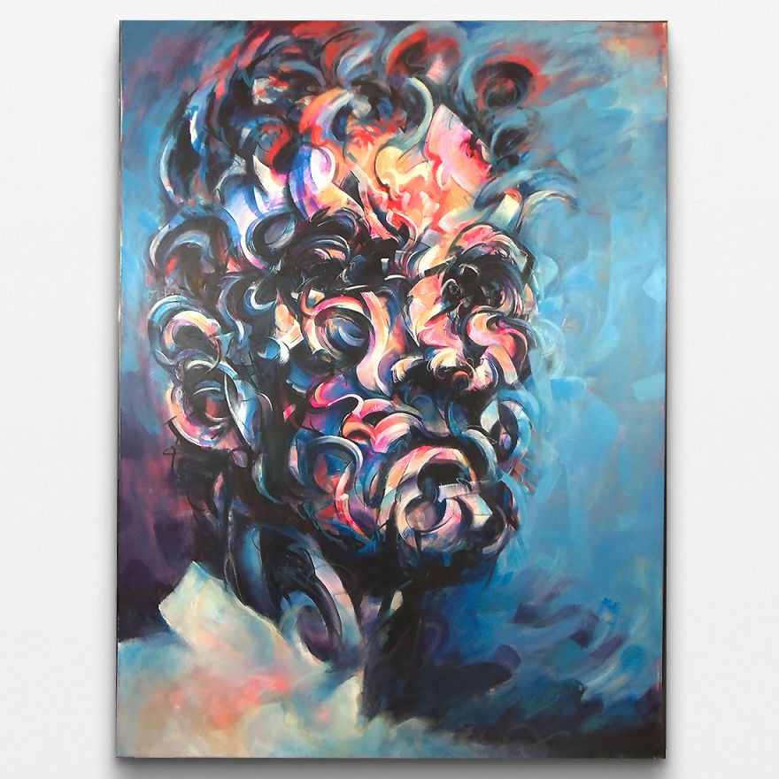 I'm Making Paintings That Show What It Feels Like To Be Over-Stimulated By Society